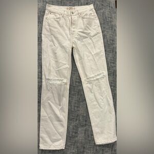 Free People Jeans: We The Free Women's White Distressed Skinny Jeans S27